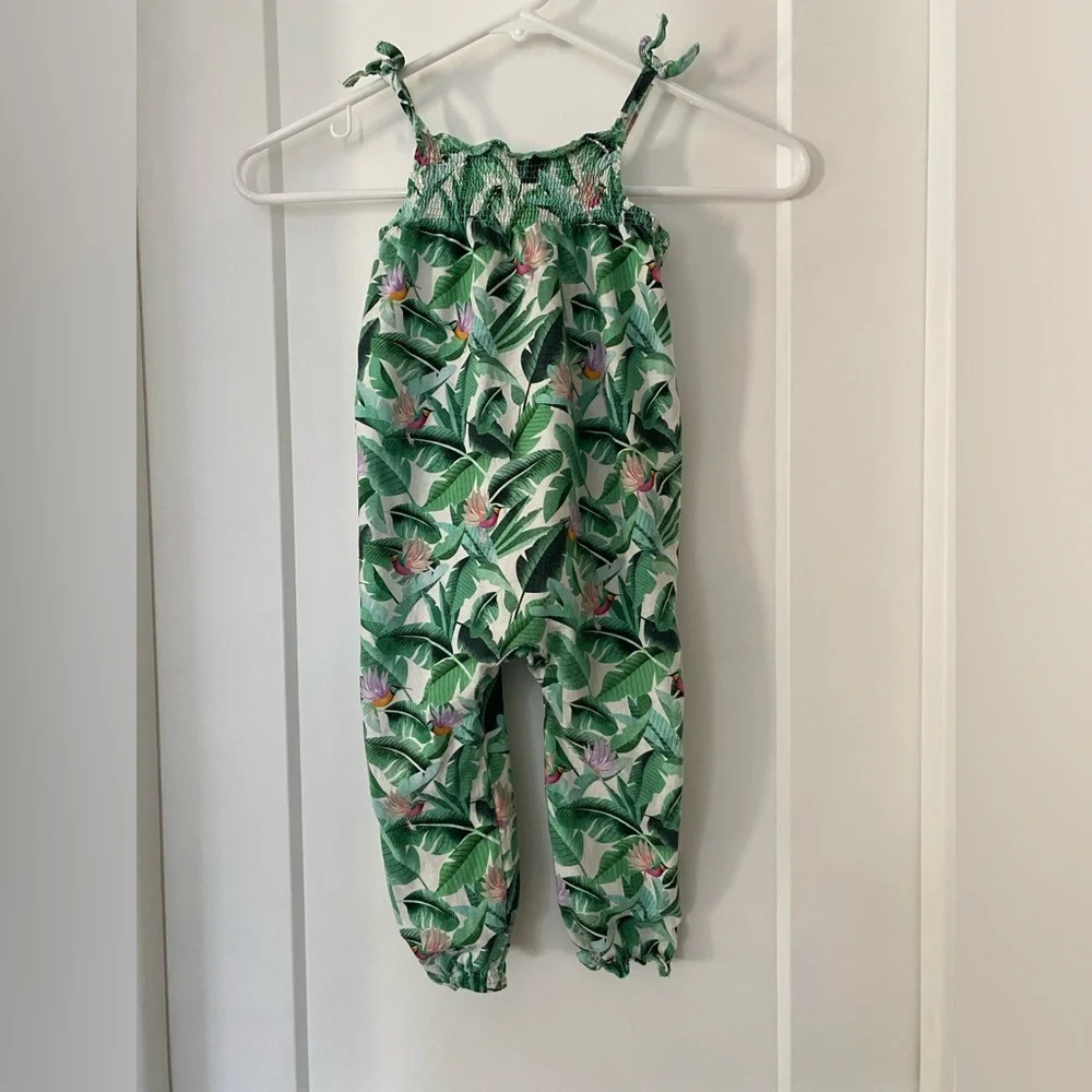 Dieter Braun x H&M Organic Cotton Tropical Leaf Print Jumpsuit